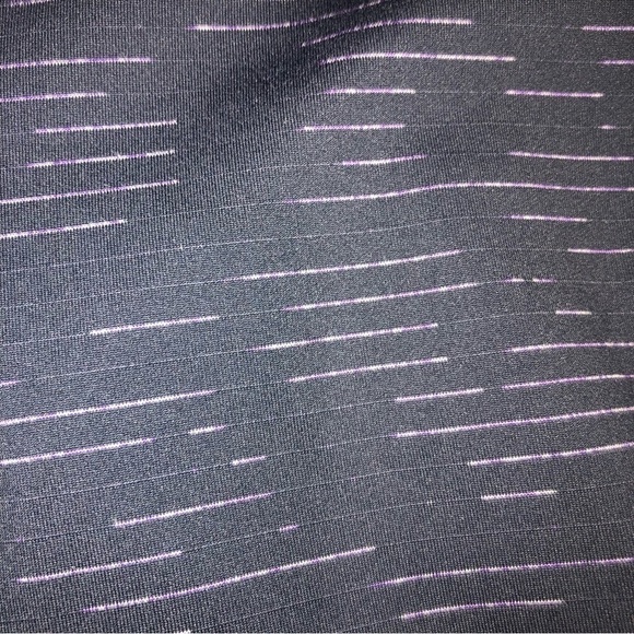 Zella Capri Leggings Size L Gray Purple Mesh Mid Rise Workout Athletic Yoga - Picture 2 of 9